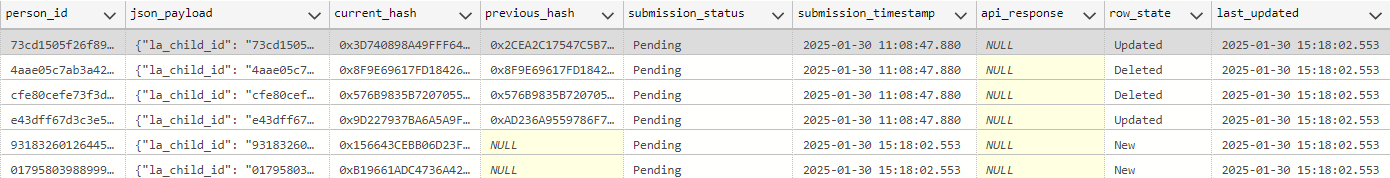 Anon JSON records